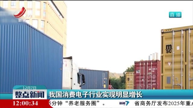 我国消费电子行业实现明显增长