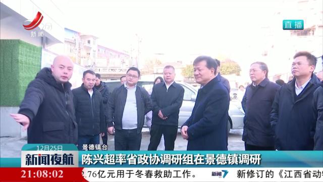 陈兴超率省政协调研组在景德镇调研