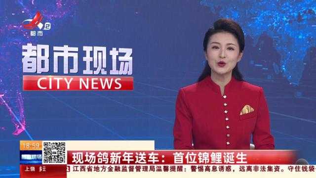 现场鸽新年送车：首位锦鲤诞生