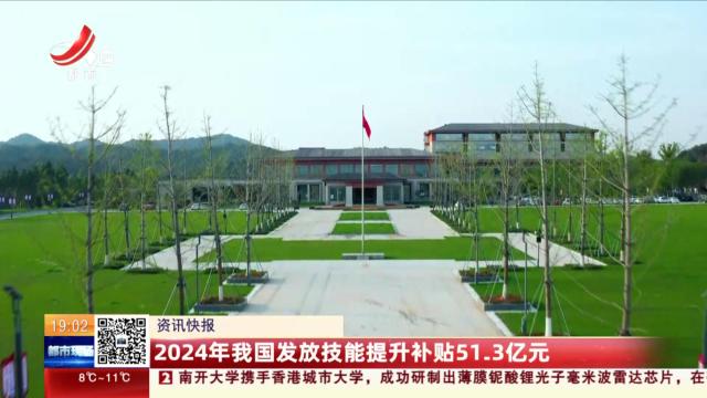 2024年我国发放技能提升补贴51.3亿元