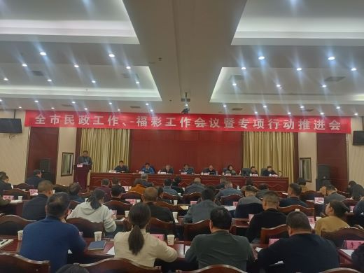 2025年宜春市民政工作暨福利彩票工作会议专项行动推进会召开