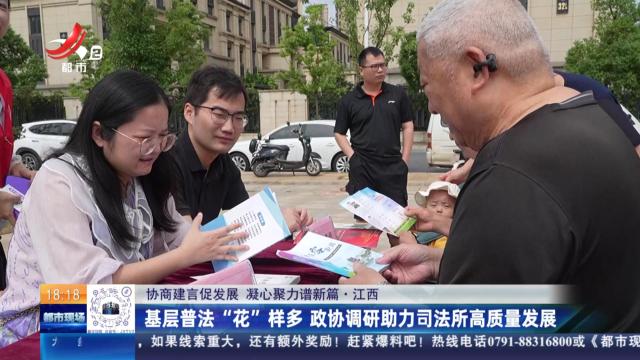 【协商建言促发展 凝心聚力谱新篇】江西：基层普法“花”样多 政协调研助力司法所高质量发展
