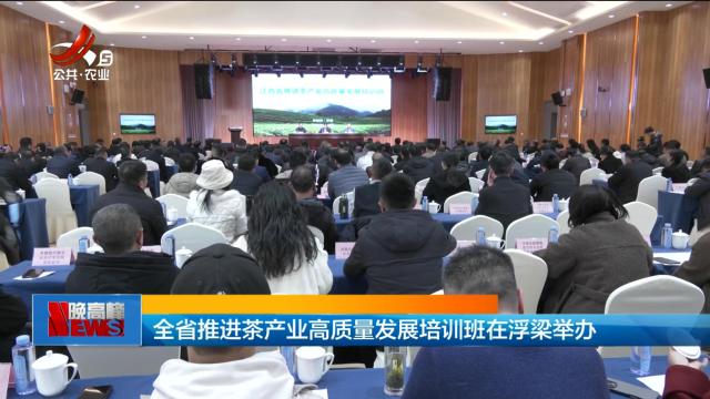 全省推进茶产业高质量发展培训班在浮梁举办