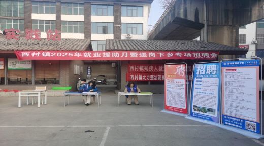 宜春市袁州区西村镇举办就业援助月暨送岗下乡专场招聘会活动