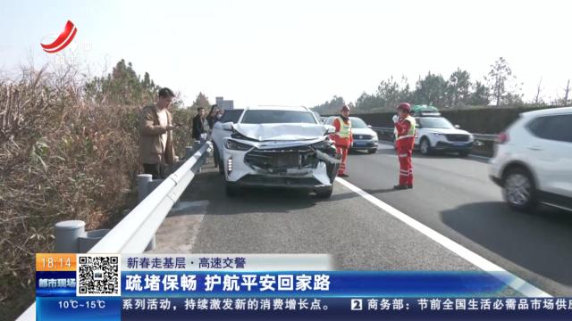 【新春走基层·高速交警】疏堵保畅 护航平安回家路