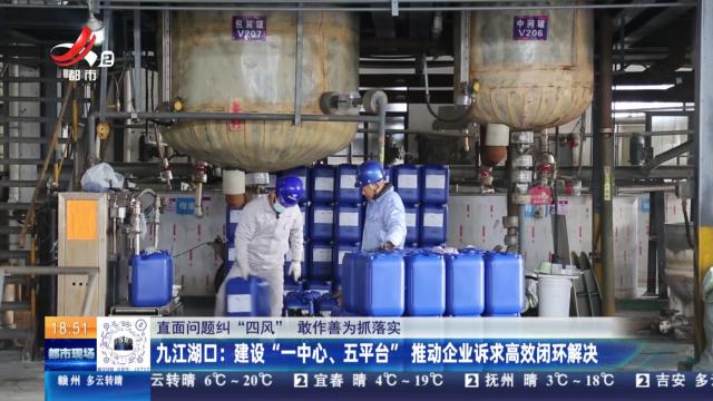 【直面问题纠“四风” 敢作善为抓落实】九江湖口：建设“一中心、五平台” 推动企业诉求高效闭环解决
