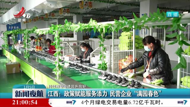 【持续推动经济回升向好】江西：政策赋能服务添力 民营企业“满园春色”