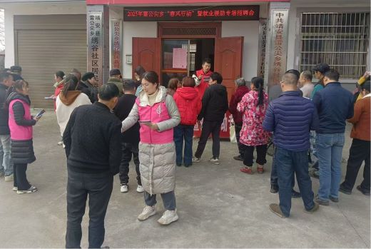 靖安县雷公尖乡举行2025年“春风行动”暨就业援助专场微型招聘会