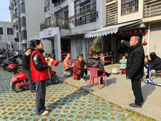 宜春市袁州区下浦街道开展“禁燃禁售烟花爆竹”宣传活动