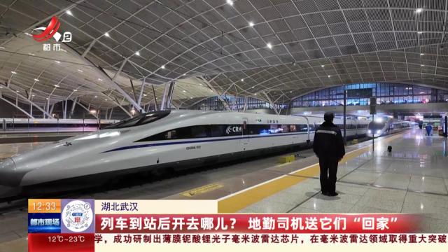湖北武汉：列车到站后开去哪儿？ 地勤司机送它们“回家”