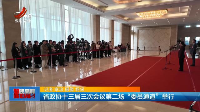 省政协十三届三次会议第二场“委员通道”举行