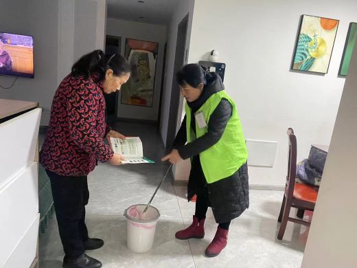 宜春市宜阳新区官园街道：入户宣传零距离 文明新风送进门