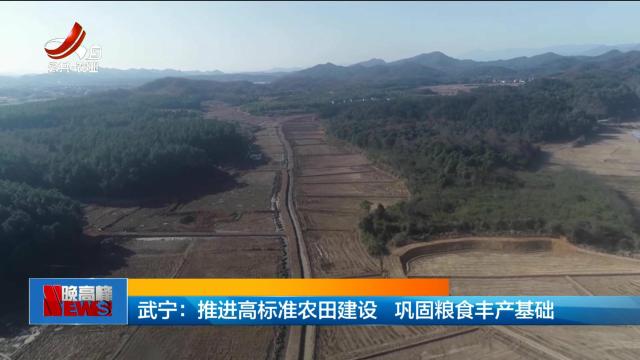 武宁：推进高标准农田建设 巩固粮食丰产基础