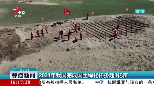 2024年我国完成国土绿化任务超1亿亩