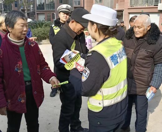 丰城市龙津洲街道开展交通安全宣传活动
