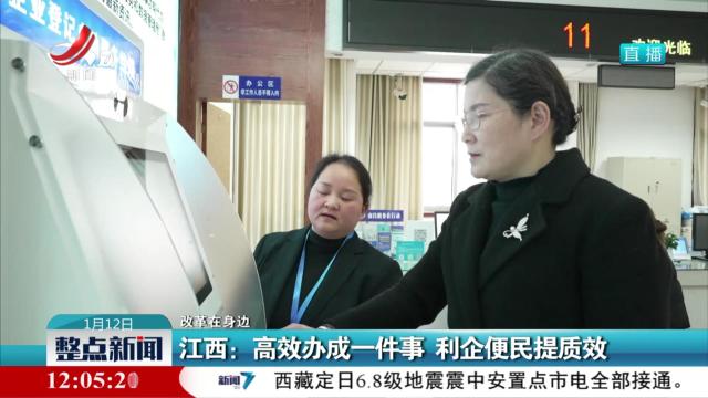 【改革在身边】江西：高效办成一件事 利企便民提质效