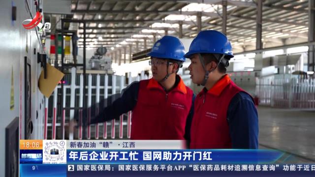 【新春加油“赣”】江西：年后企业开工忙 国网助力开门红