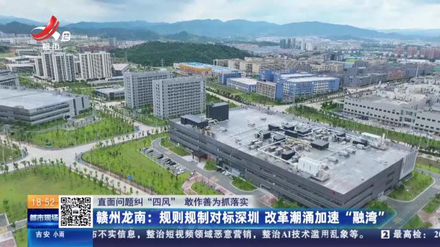 【直面问题纠“四风” 敢作善为抓落实】赣州龙南：规则规制对标深圳 改革潮涌加速“融湾”
