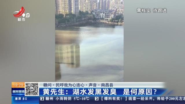 【赣问·民呼我为心连心·声音·南昌县】黄先生：湖水发黑发臭 是何原因？