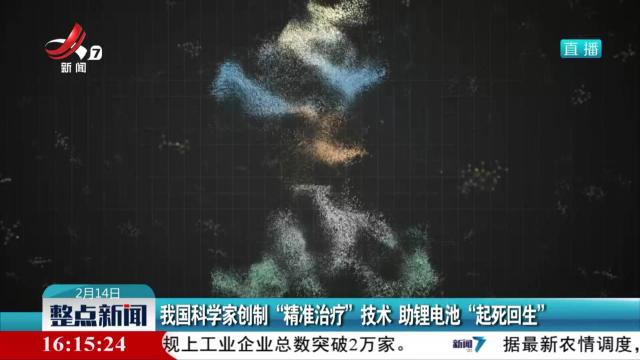 我国科学家创制“精准治疗”技术 助锂电池“起死回生”