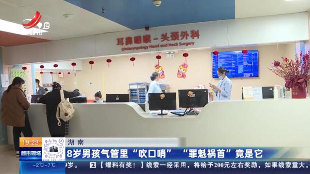 湖南：8岁男孩气管里“吹口哨” “罪魁祸首”竟是它