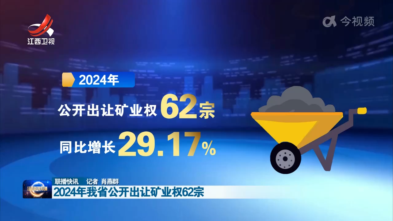 2024年我省公开出让矿业权62宗