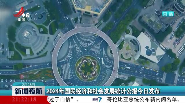 2024年国民经济和社会发展统计公报今日发布