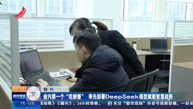 赣州：省内第一个“吃螃蟹” 率先部署DeepSeek模型赋能智慧政务