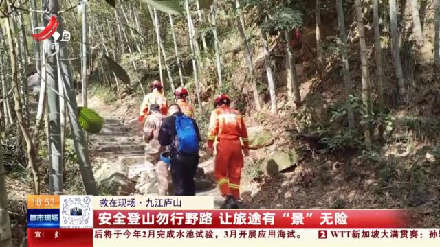 【救在现场】九江庐山：安全登山勿行野路 让旅途有“景”无险