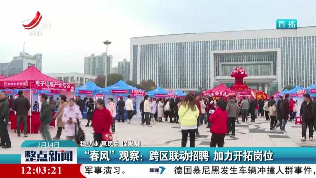 【稳就业 惠民生 促发展】“春风”观察：跨区联动招聘 加力开拓岗位