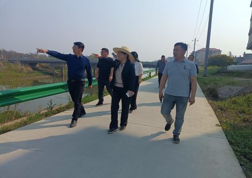 奉新县委副书记、北潦河县级河长涂玉姬在干洲镇开展巡河督导