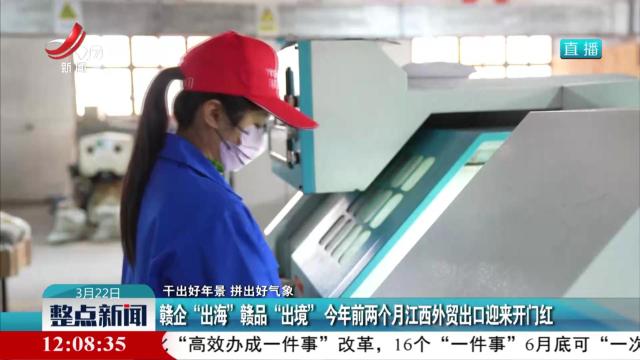 【干出好年景 拼出好气象】赣企“出海”赣品“出境” 今年前两个月江西外贸出口迎来开门红