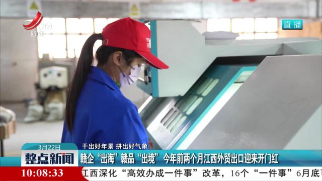 【干出好年景 拼出好气象】赣企“出海”赣品“出境” 今年前两个月江西外贸出口迎来开门红