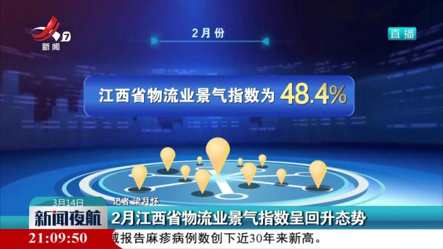 2月江西省物流业景气指数呈回升态势