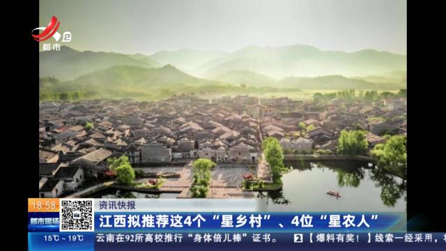 江西拟推荐这4个“星乡村”、4位“星农人”