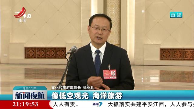 文旅部部长孙业礼：为新业态的竞相迸发创造一个好的条件