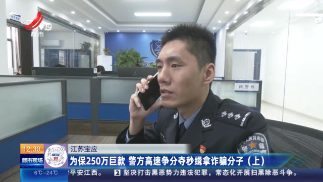 江苏宝应：为保252万巨款 警方高速争分夺秒缉拿诈骗分子