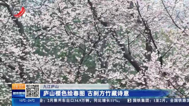 九江庐山：庐山樱色绘春图 古刹方竹藏诗意