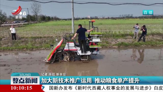 加大新技术推广运用 推动粮食单产提升