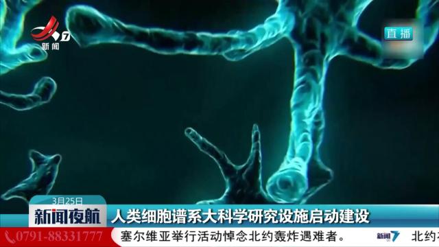 人类细胞谱系大科学研究设施启动建设
