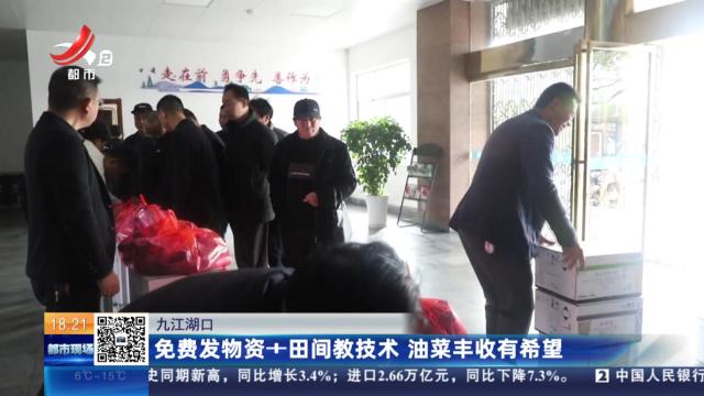 九江湖口：免费发物资+田间教技术 油菜丰收有希望