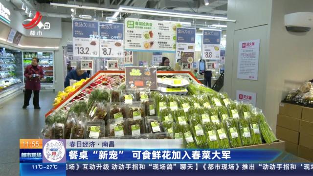 【春日经济】南昌：餐桌“新宠” 可食鲜花加入春菜大军