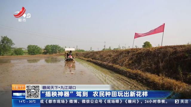 【赣闻天下】九江湖口：“插秧神器”驾到 农民种田玩出新花样