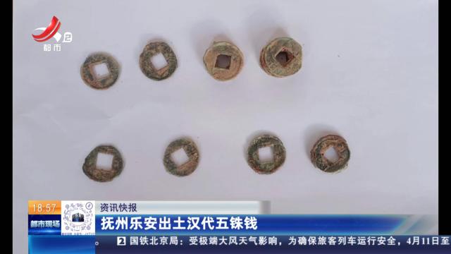 抚州乐安出土汉代五铢钱