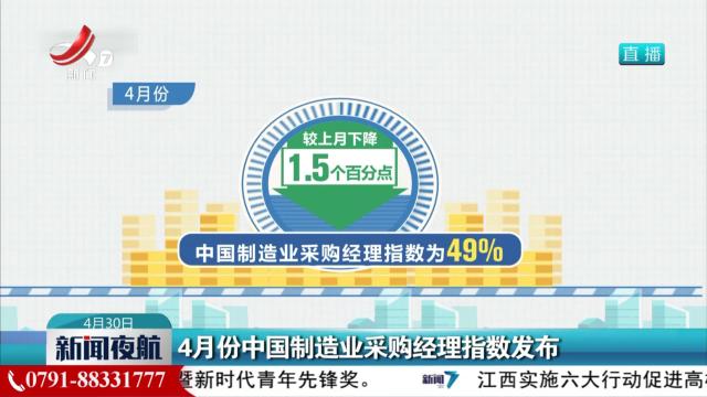 4月份中国制造业采购经理指数发布