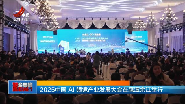 2025中国 AI 眼镜产业发展大会在鹰潭余江举行