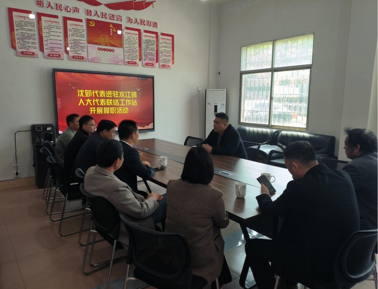 宜春袁州：沈郅代表在水江人大代表联络工作站开展进站履职活动