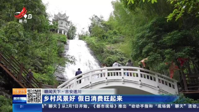 【赣闻天下】吉安遂川：乡村风景好 假日消费旺起来