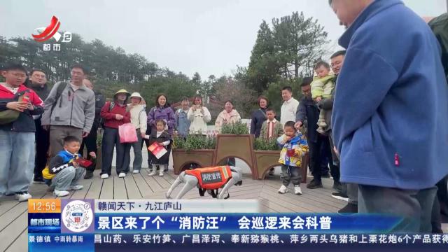 【赣闻天下】九江庐山：景区来了个“消防汪” 会巡逻来会科普