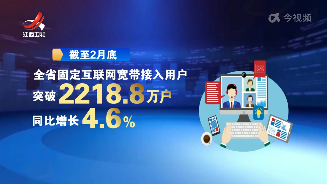 今年前两个月我省电信业务总量同比增长7.9%
